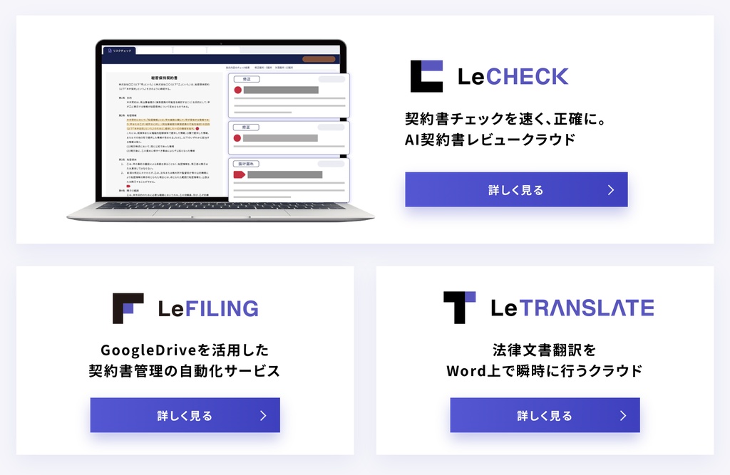 3つの製品群