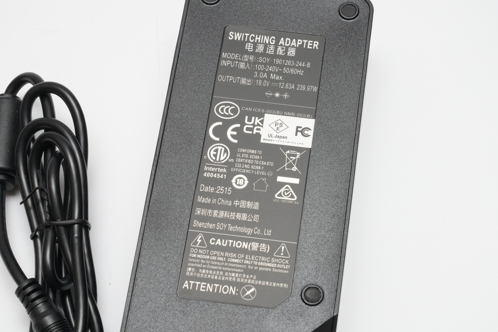 MINISFORUM MS-A2 - ACアダプタ背面