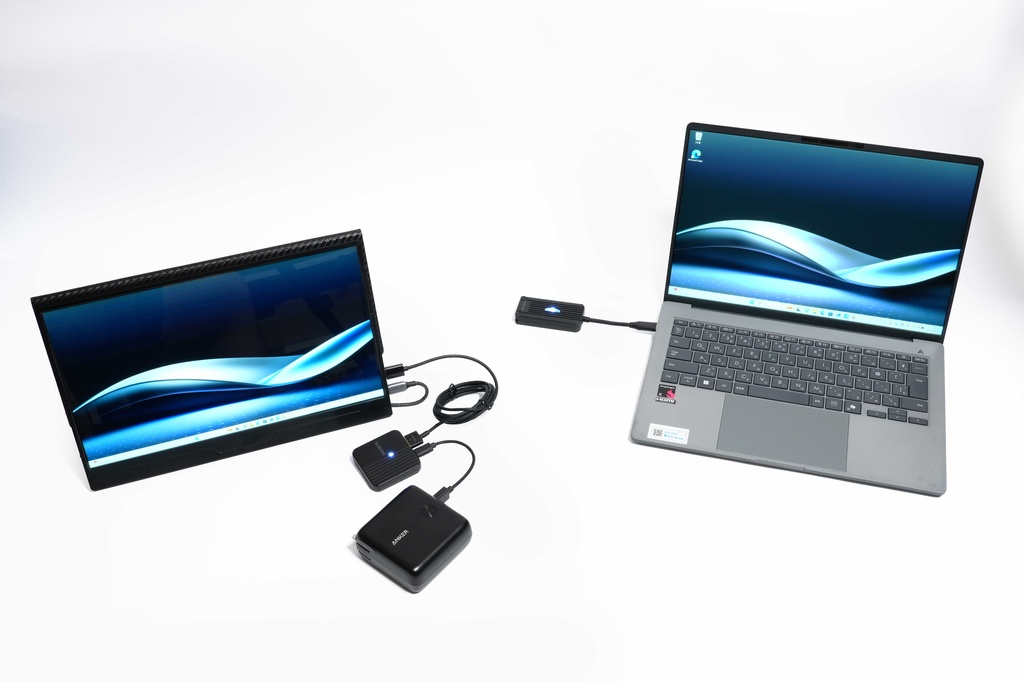 エレコム「DH-CW4K110BK」PCとの接続例