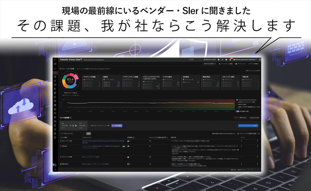 【ランサムウェア対策】 あらゆる脅威を逃さない検知体制 トレンドマイクロ「TrendAI Vision One」