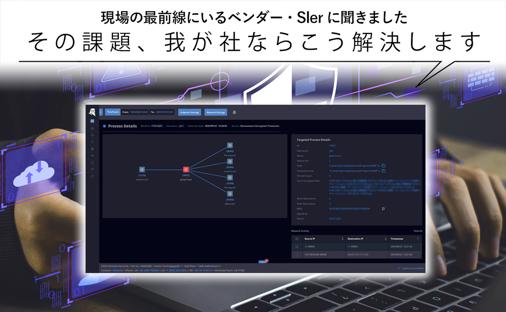【ランサムウェア対策】 暗号化を防ぐエンドポイント防御とは ジュピターテクノロジー「Heimdal ランサムウェア暗号化防御（REP）」