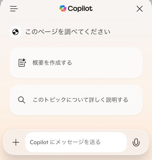 画面キャプチャ - チャット画面