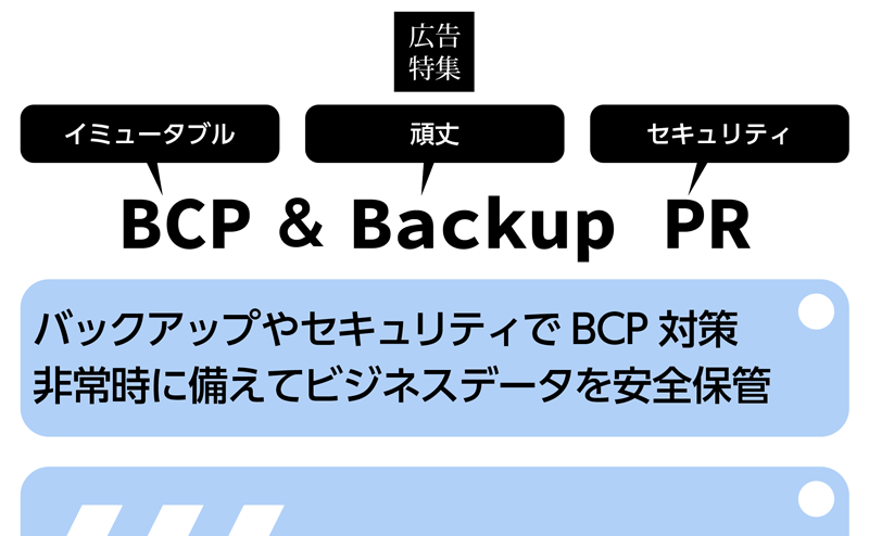 巧妙なサイバー攻撃や自然災害からデータを保護 端末保護からネットワーク環境の保護＆強化へ