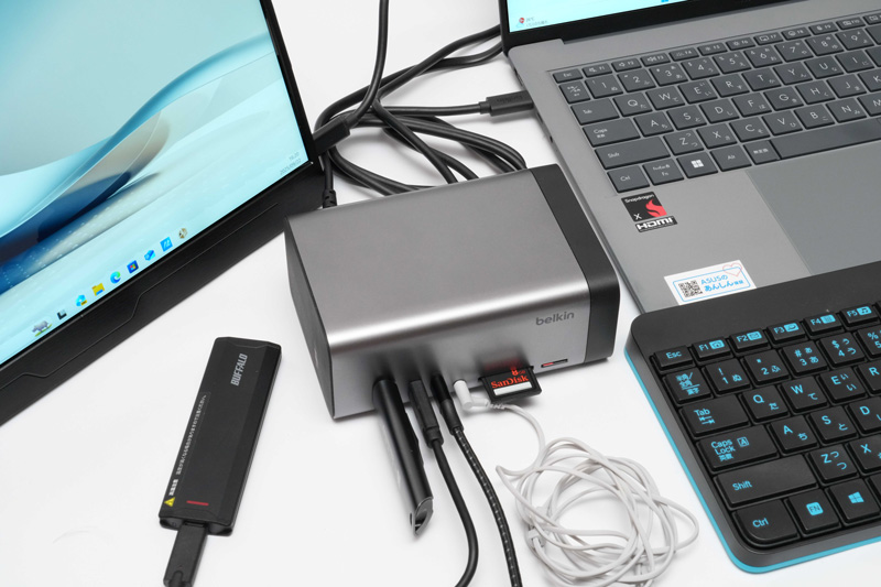150W GaN電源を内蔵した、ハイブリッドワークに最適な据え置き型USBハブ「USB-C 11-in-1 Pro GaNドック（150W）」