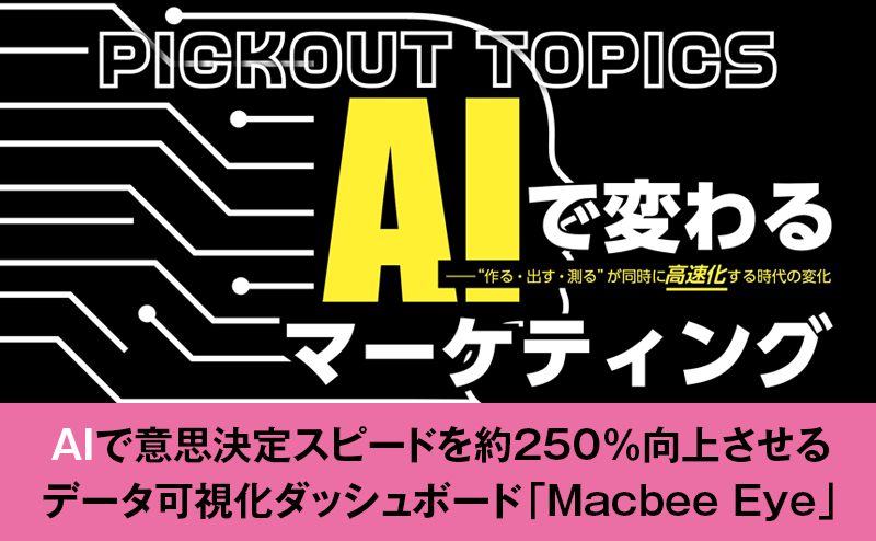 広告制作からデータ可視化までAIを活用するMacbee Xの取り組み